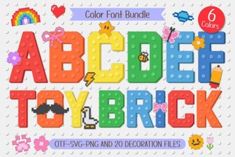 Toy Brick Font Ideas for Creative and Playful Design