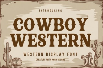 Cowboy Western Fonts for Bold Design Projects