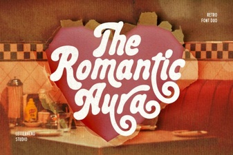 Romantic Aura Duo Font: Elegant Pairings for Creative Designs