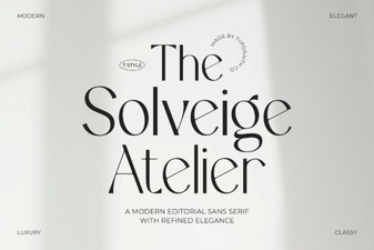 The Solveige Atelier Font: Elegant Type for Creative Design