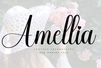 Amellia Font: Elegant Script for Creative Projects
