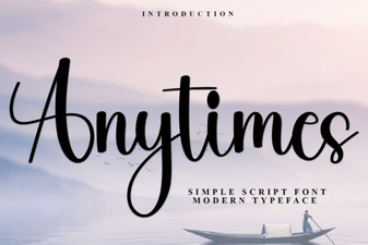 Anytimes Font Free Download - Elegant Script Typeface