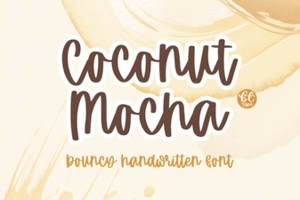 Coconut Mocha: a Warm, Creative Font for Designers