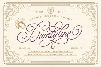 Daintyline Font – Elegant Script Font for Creative Designs