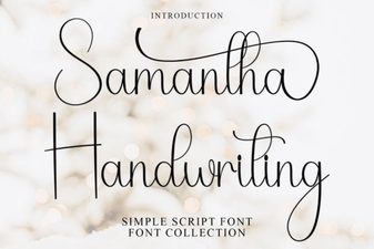 Samantha Handwriting Font for Stunning Creative Designs